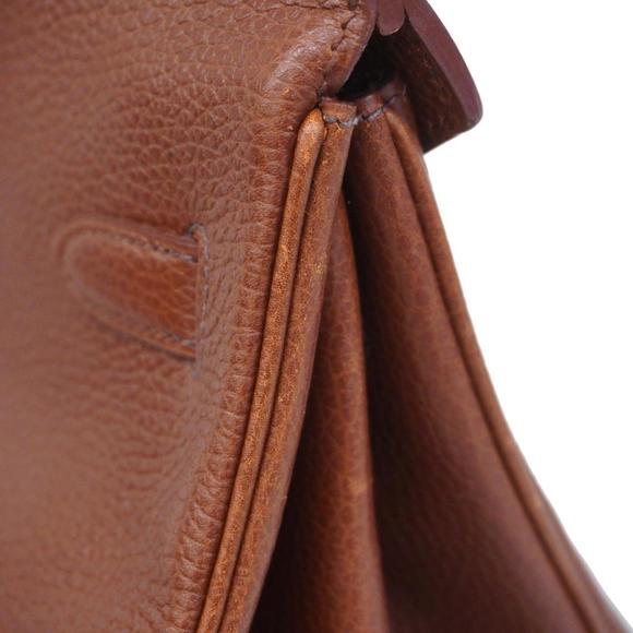 Hermes handbag Birkin 40 □B stamp Ardennes Brown Men's Women's - Picture 15 of 16